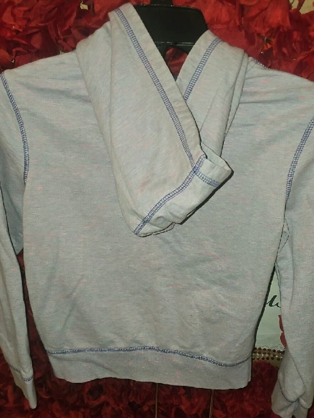 GAP Kids Light Lavender Zip Hoodie with Purple Stitching Size Xlarge